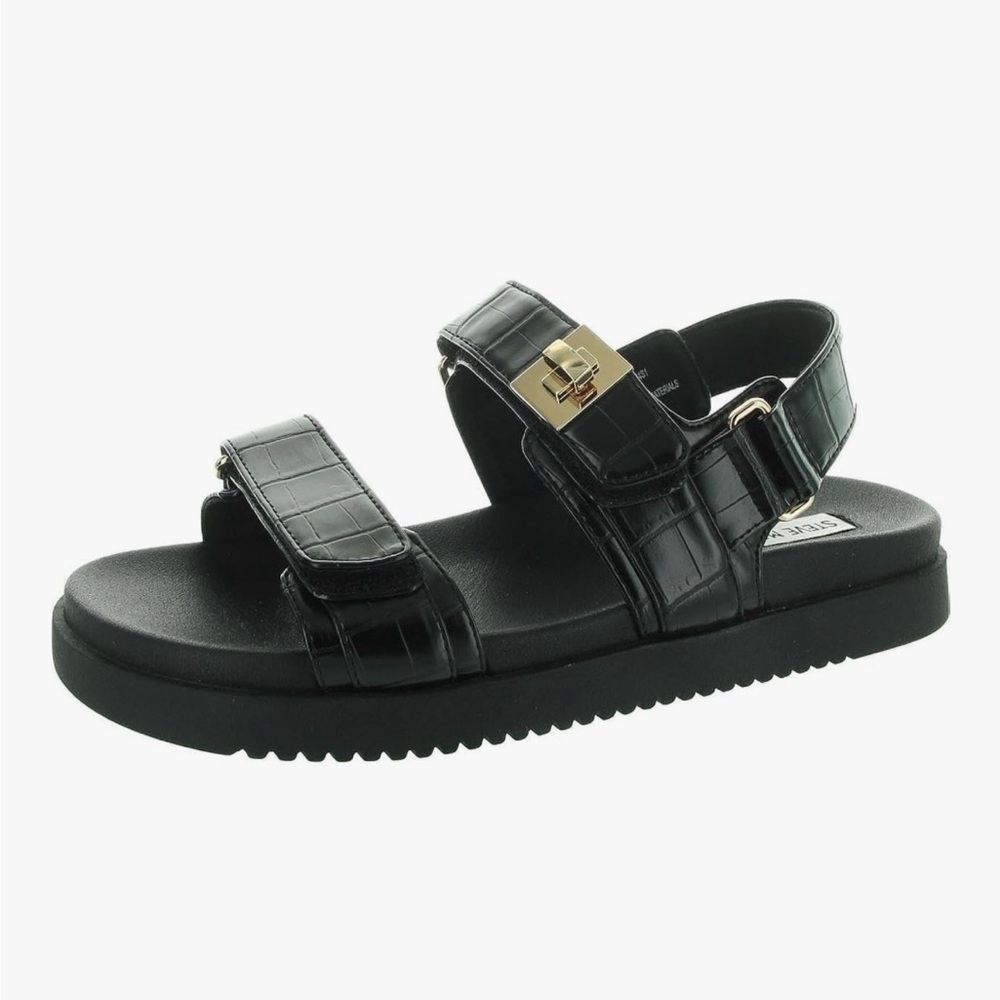 Steve Madden Black Mona Sandals